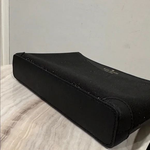 Kate Spade Shimmy Glitter Black Sparkle Crossbody - Picture 9 of 17